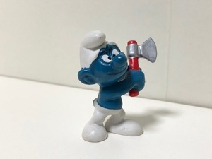 【 スマーフ PVC フィギュア 】 SMURF ヴィンテージ 斧 木こり / SCHLEICH シュライヒ SMURF VINTAGE PVC FIGURE V6-91-100