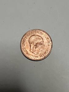 ★シエラレオネ　1/2セント　青銅貨　1964年