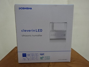 【店頭展示未使用品】クレベリンLED搭載 加湿器 PIERIA（ピエリア） ホワイト KMWV-301C-WH [超音波式]　DOSHISHA｜ドウシシャ 