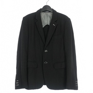 コムデギャルソンオムドゥ COMME des GARCONS HOMME DEUX 21SS ウール 2B テーラードジャケット ブレザー XS ブラック 黒