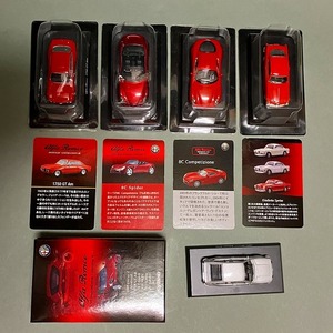 京商 1／64 Alfa Romeo アルファロメオ 5台　 8C Competizione ／ 8C Spider ／ Giulietta Sprint ／ 1750 GT Am ／Alfetta GTV 