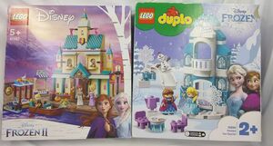 32 送100サ 0120YB16 LEGO 41167 ＆ LEGO デュプロ 10899 アナと雪の女王 アレンデール城 光るエルサのアイスキャッスル ジャンク