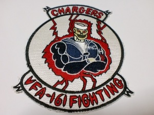 ***アメリカ軍 米軍 VF-161 FIGHTING CHARGERS 軍用 ミリタリー パッチ刺繍 ワッペン 徽章　(レプリカ 複製) 