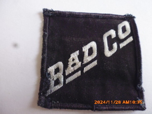 BAD Co ・バッドカンパニー/バンド　古着用の中古ワッペン　くたくたで着けやすい