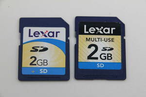 2GB SDカード　Lexar　●2枚セット●