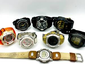 【8点セット】大量まとめ G-SHOCK CASIOカシオ 腕時計 S970DB PRL-10 BG-50 BGA-120C W-734 DW-6900BR GA-200 BGA-150【60】250110LVM1ER