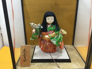 節句人形　梅7 京童女　玉豊作　童人形　日本人形　着物　和風　和装　ひな祭り？京人形？市松人形？ガラスケース付き