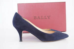 BALLY*39/24.5CM*パンプス/レザーシューズ/靴*スエード*紺/ネイビー*イタリア製*