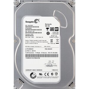 Seagate ST500DM002-1BD142-541 FRU:45K0629 3.5インチ SATA600 500GB 1097回 38828時間