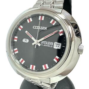 CITIZEN/シチズン CTV66-0536 復刻 クリスタルセブン ナイアガラ デイデイト 腕時計 ステンレス 自動巻/オートマ 黒文字盤 メンズ