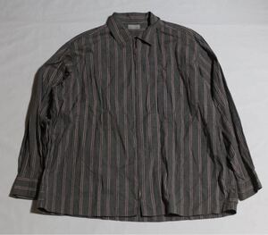 AD1993 COMME des GARCONS zipup shirt jacket 田中オム archive コムデギャルソンオム ジップシャツジャケット ストライプ アーカイブ