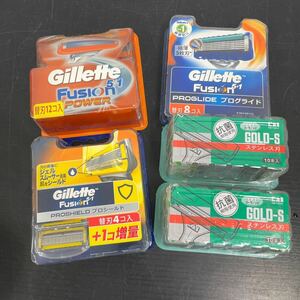 ♪A#151 カミソリ Gillette ジレット 貝印 替刃 Ｔ型 髭剃り 未開封 まとめ売り ５枚刃 