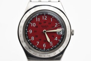 スウォッチ アイロニー ラウンド シルバー デイト クォーツ レディース 腕時計 SWATCH