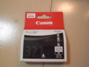 即決　Canon キャノン 純正インク BCI-321BK ブラック　取付期限23.07　未開封定形外140円　