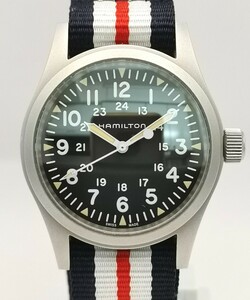 超美品 HAMILTON ハミルトン H694390 カーキ 手巻き 時計