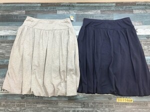 新品含む！TALBOTS タルボット レディース イージー フレアスカート 2点セット まとめ売り M グレー・紺