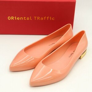 オリエンタルトラフィック パンプス ポインテッドトゥ ローヒール シューズ シンプル 靴 レディース 37サイズ ピンク Oriental Traffic