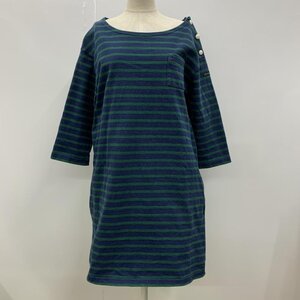 Le Minor 38 ルミノア チュニック 七分袖 ボーダー ワンピース Short Dress Long Shirt Tunic 10029456