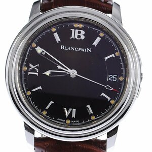 訳あり ブランパン Blancpain 2101-1130-11 レマン ウルトラスリム デイト 自動巻き メンズ _782716