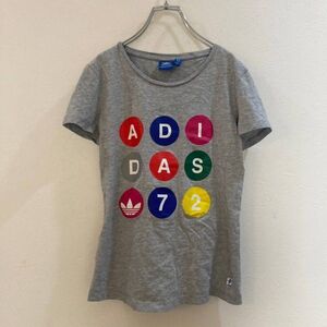 ADIDAS/アディダス 半袖 Tシャツ サッカー グレー メンズ L