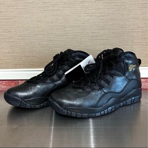 未使用 NIKE AIR JORDAN 10 RETRO NYC BLACK ナイキ エアジョーダン レトロ ニューヨーク ブラック