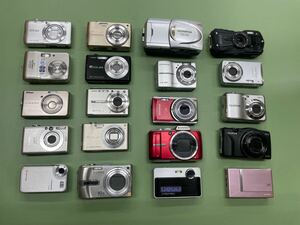 デジカメ まとめ売り 20台 CASIO Nikon SONY FUJIFILM OLYMPUS PENTAX など デジタルカメラ 動作未確認 ジャンク 