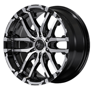 YOKOHAMA BluEarth-RV RV03 215/65R16 NITRO POWER M26 CROSSFANG ブラックメタリック/ミラーカット 16インチ 6.5J+48 6H-139.7 4本セット