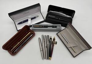 T7473～　万年筆 ボールペン シャーペン まとめ売り PILOT パイロット PARKER パーカー TOMBOトンボ SHEAFFER シェーファー 等 筆記未確認