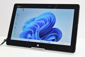 1円スタート タブレットPC Windows11 WPS office搭載 富士通 Arrows Tab Q616 SSD128GB メモリ4GB Core M3 6Y30 11.6インチ カメラ