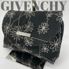 GIVENCHY 花柄刺繍ポーチ