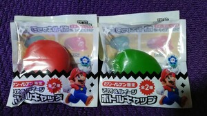 未開封品 セブンイレブン限定　任天堂 スーパーマリオ マリオ＆ルイージ ボトルキャップ　全2種セット　非売品