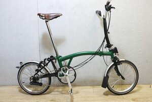 高年式!! BROOKS カスタム!!■BROMPTON ブロンプトン C Line Explore 16インチ 折畳ミニベロ 2X3S 2022年モデル 超美品