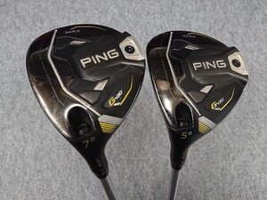 左用 PING ピン G430 MAX HL フェアウェイ 5W 18° & 7W 21° 2本セット 純正カーボン SPEEDER NX HL 45 日本仕様 レフティー FW マックス