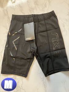 送料込み☆ 2XU 【新品】メンズ タイツ M ブラック 黒コンプレッションウェア マラソン ランニング ジョギング トレーニング ジム