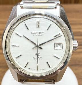 ジャンク 【ジャンク】SEIKO セイコー GS 6145-8000 アナログ 機械式 自動巻 不動品 腕時計