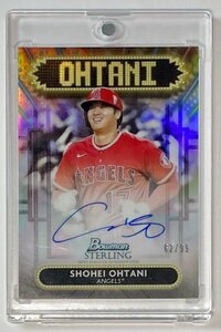 【99枚限定】大谷翔平直書きサイン 2022 Bowman Sterling Sterling Signage Ref Auto