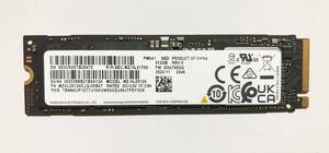 SAMSUNG MZVL2512HCJQ-00B07 使用時間128時間 M.2 NVMe 512GB 