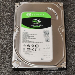 【送料無料】SEAGATE BARRACUDA ST1000DM010-2EP102 1TB 1TB 3.5インチ内蔵HDD 2017年製 フォーマット済み 正常品 PCパーツ 動作確認済