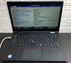 1円～ ■ジャンク LENOVO ThinkPad X1 Yoga / Core i5 8250U 1.60GHz / メモリ 8GB / ストレージ無し / 14型 / OS無し / BIOS起動可