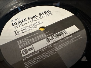 12”★Blaze Feat. Sybil / When I Fall In Love (Disc 1) / Antiloop / Telekinetic / トランス・ヴォーカル・ハウス・ミックス！