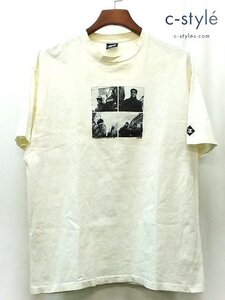 U541a [人気] STUSSY ステューシー 90s 中期 半袖Tシャツ XL ホワイト 紺タグ THE SUEKRONICLES PART 3of4 SUEKWON | トップス U