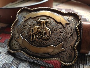 傑作 Ralph Lauren Cowboy Champion Ship Buckle Belt ラルフローレン氏着用 カウボーイ バックルベルト ダブルアールエル RRL レザー