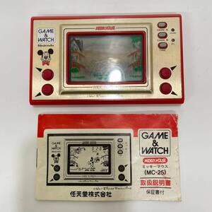 ★ 1円〜【動作未確認】 Nintendo 任天堂 GAME&WATCH ゲームウォッチ MC-25 ミッキーマウス ワイドスクリーン 説明書付き レア 希少 KKYK-2