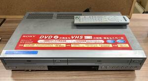 ☆ジャンク、通電確認済み、リモコン付き☆SONY ソニー SLV-D393P DVDプレーヤー&VHSレコーダー 