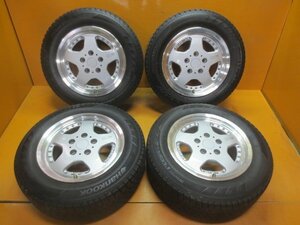 ☆スピスタ☆スタッドレスセット CV928　アイシス ルミオン　195/65R15　6.5J　+42　114.3-5　4本　R151478ST　中古　18