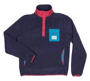 Poler Snap Fleece Pullover Navy XS フリース