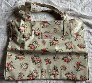 Cath Kidston キャスキッドソン　花柄　長期保管品　ハンドバッグ　ビニール製 大きめ