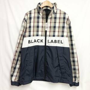 ○★新品未使用　BLACK LABEL CRESTBRIDGE（ブラックレーベル・クレストブリッジ）　チェックジップアップジャケット　L　ネイビー★○