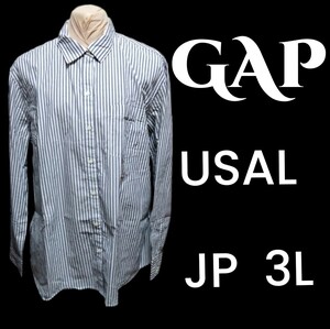 GAPストライプシャツUSAL新品タグ付大きいサイズ3L相当