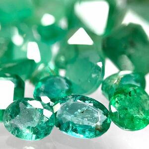 ◆天然エメラルドおまとめ50ct◆j ルース 裸石 宝石 ジュエリー jewelry emerald beryl ベリル 緑玉 S